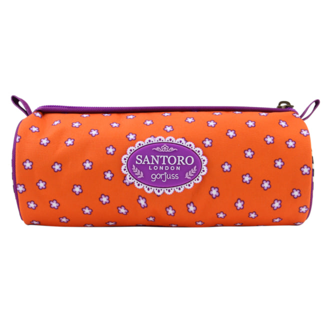 Gorjuss Pencil Case Round Orange