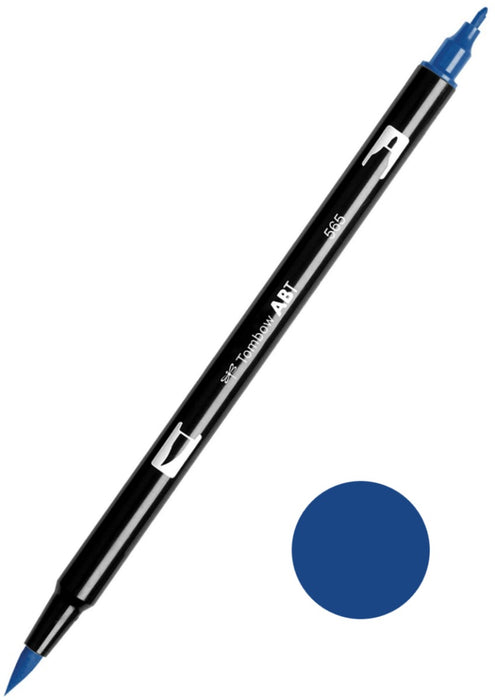Tombow Dual Brush Pen 565 Deep Blue