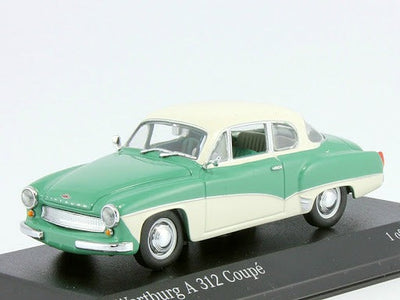 Minichamps 1958 Wartburg A312 Coupe, 1:43 Scale, Boxed