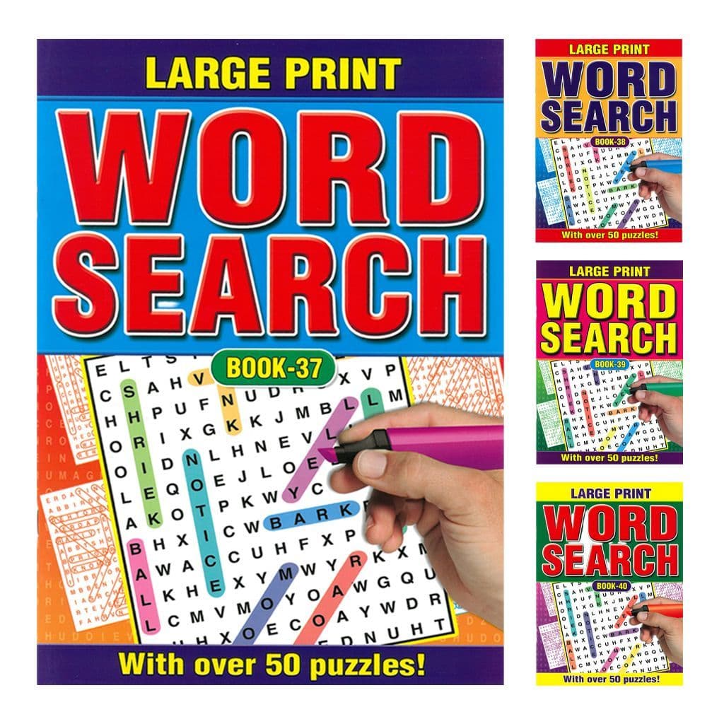 Large Print Wordsearch A4