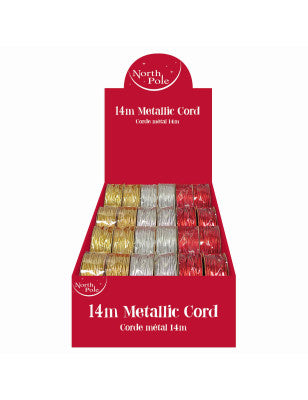 Metallic Elastic Cord 14mtrs-x1 roll