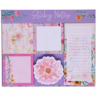 Magnetic Sticky Notes - Designed Flower Set