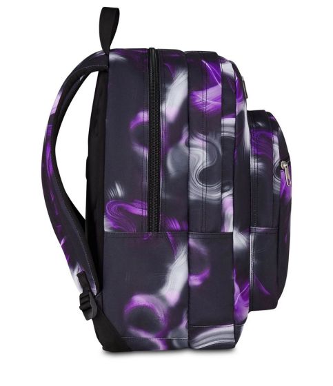 Seven Freethink Girl Steel Gray School Backpack - 2 large compartments fit A4