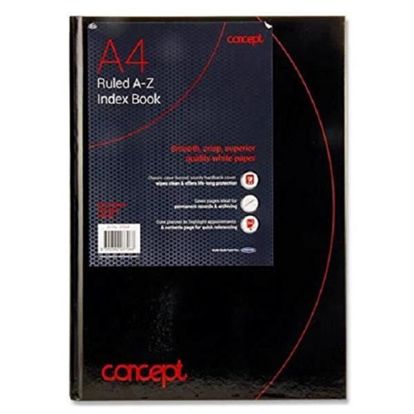 Hard Cover A4 - Ruled - A-Z Index Book