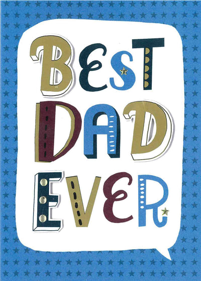 Fathers Day Card - Best Dad Ever 
