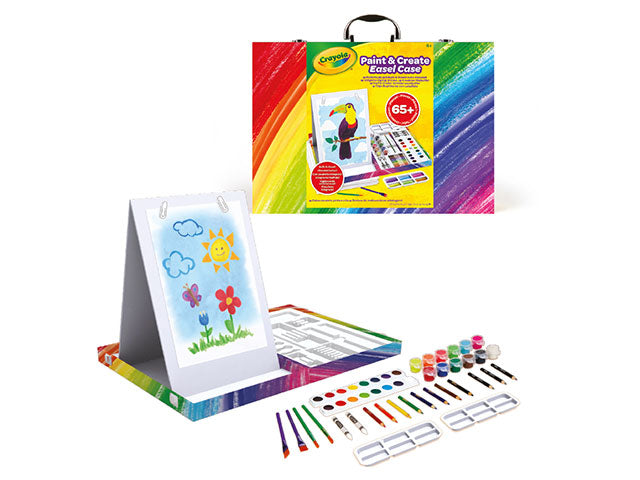 Crayola Paint & Create Easel Art Case X65Pcs Plus