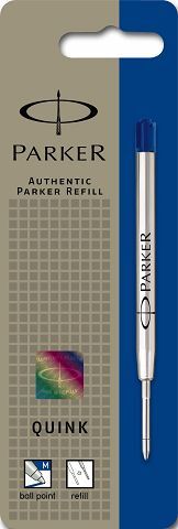 Parker Quink Flow Ballpoint Refill Fine Blue - Stationery Guy