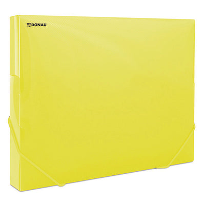 Elastic A4 Box File 3Cm Transperant Yellow