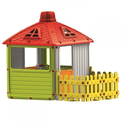 Outdoor City House With Fence 151X104X132