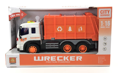 Friction Garbage Truck With Light And Sound