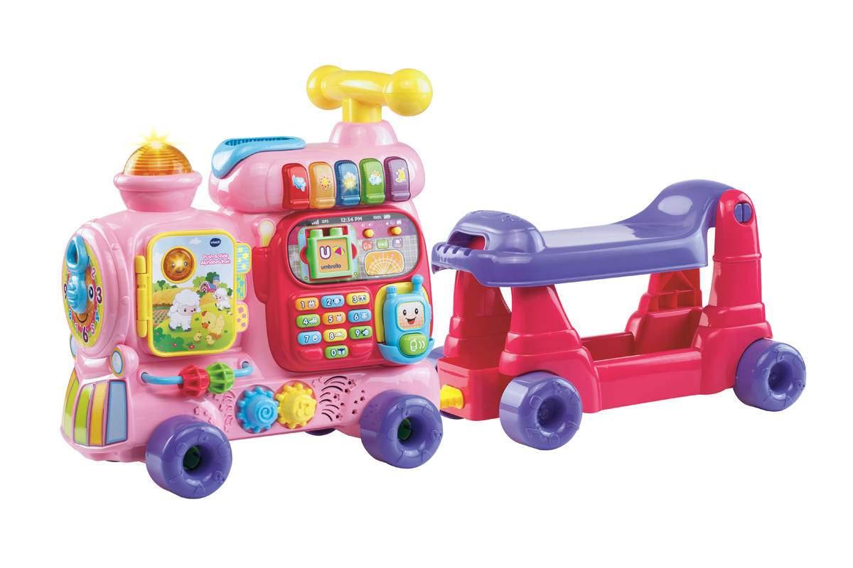 Push And Ride Alphabet Train Pink