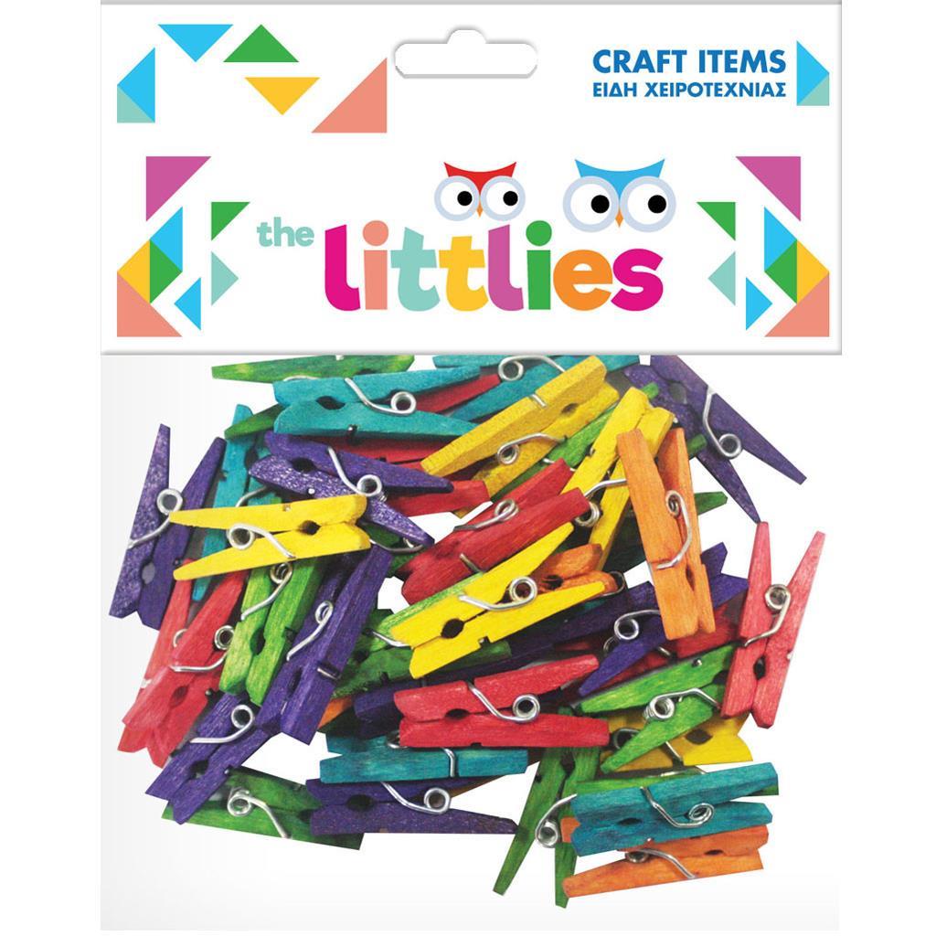 Craft Wooden Pegs 45Pcs 25Mm