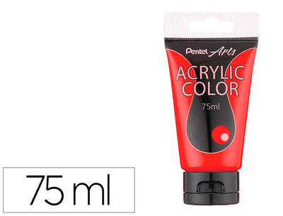 Acrylic Paint 75 Ml Tube Red Color