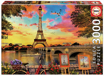 Jigsaw Puzzle - Sunset In Paris X3000Pcs