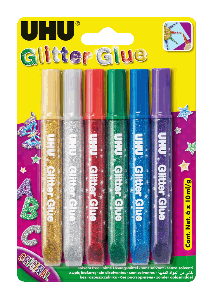 Uhu Art Glitter Glue Original X6