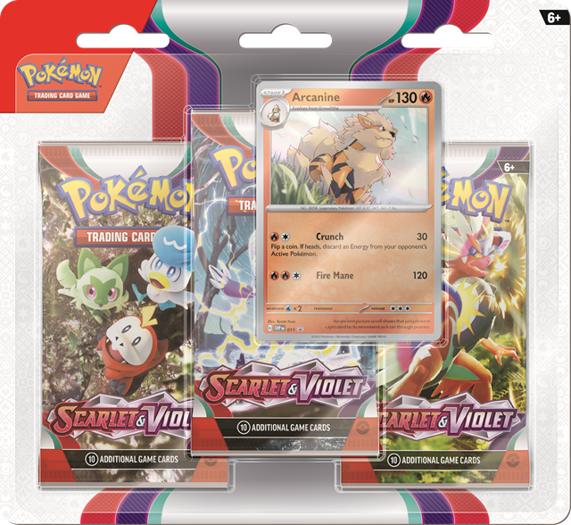 Pokemon Tcg Scarlet & Violet 3-Pack Booster