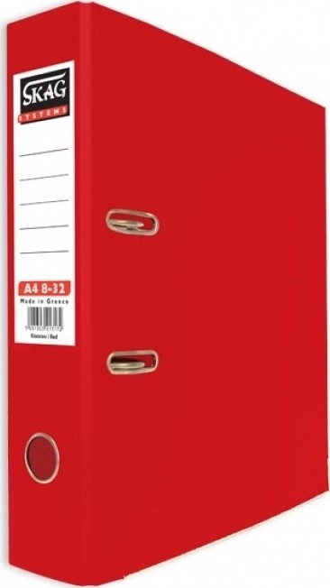 Arch Lever File A4 Red