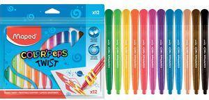 Twistable Crayons X12 Colour Peps Twist