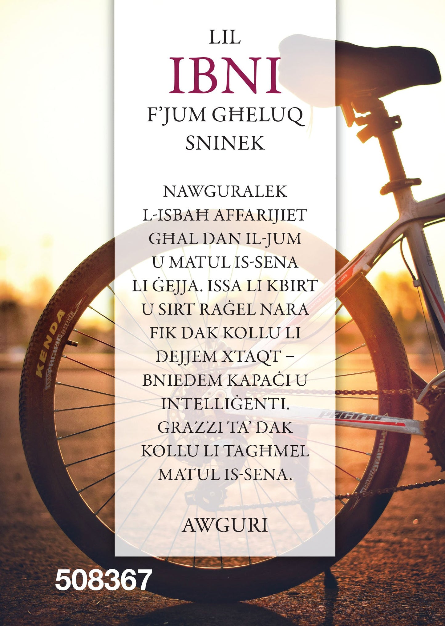 Lil Ibni F'Jum Għeluq Sninek