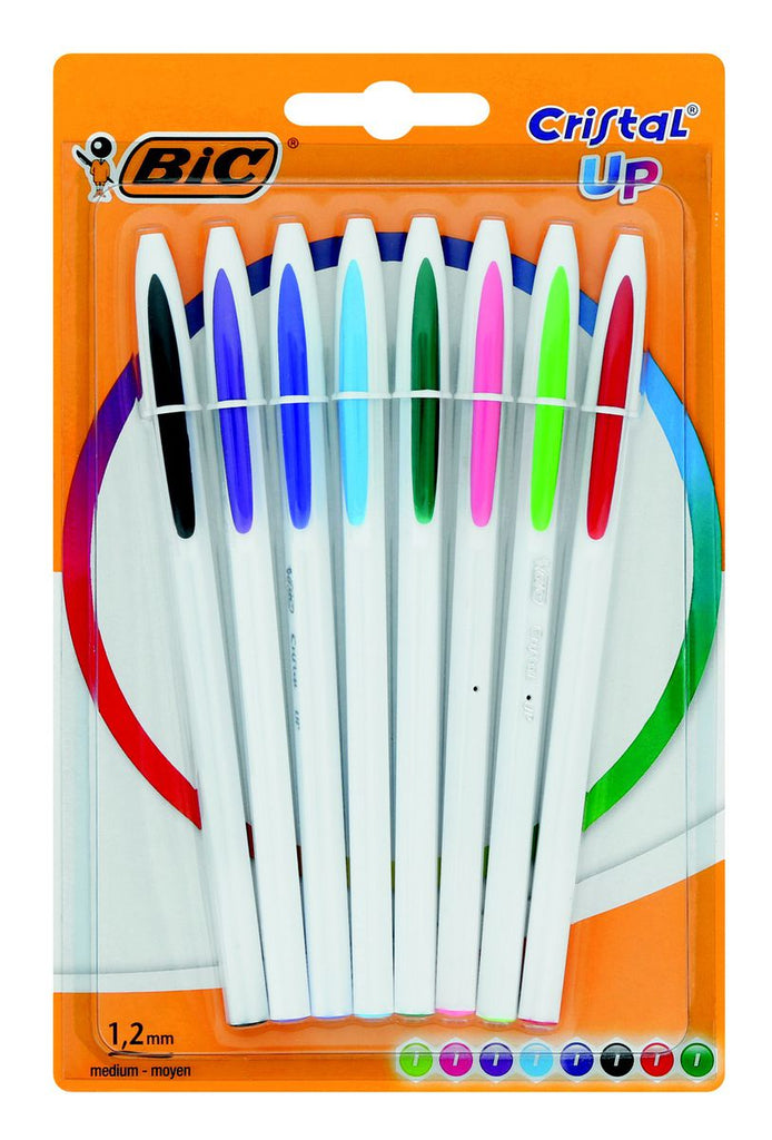 Bic Cristal Up Ball Pen - Mix Of 8 Pens