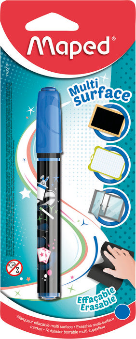 Chalk Markers Multi Surface Erasable Blue