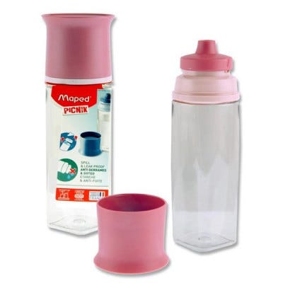 Bottle 500Ml 2 In 1 Pink