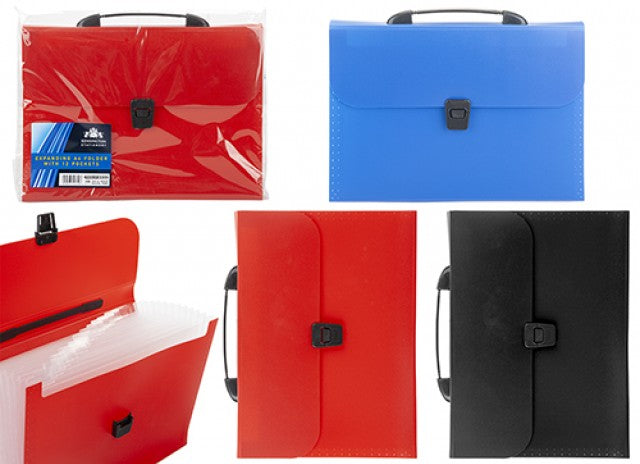 Expanding Folder A4 X12 Pockets