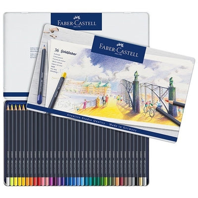Faber Castell Goldfaber Color Pencil Tin X36 Colors