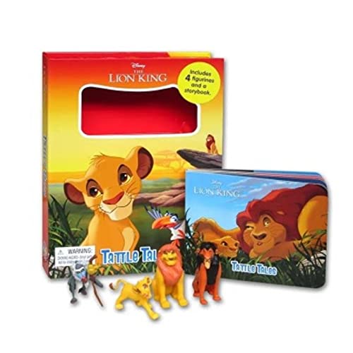 Disney The Lion King Tattle Tales Board Book - 4 Figurines And Story Book