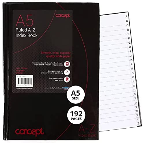 Register Book A5 Index 192 Pgs