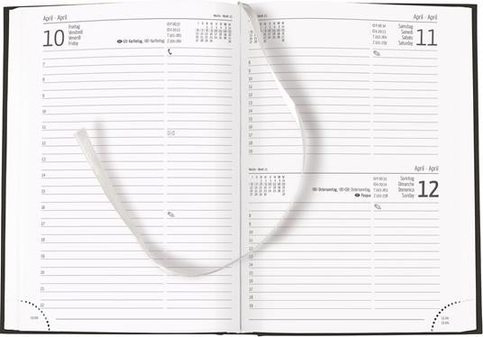 Diary A5 Paded Blue One Day A Page Saturday And Sunday In One Page