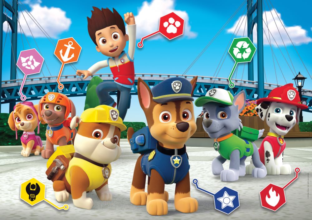 Paw Patrol Supercolor Maxi Puzzle 24Pcs