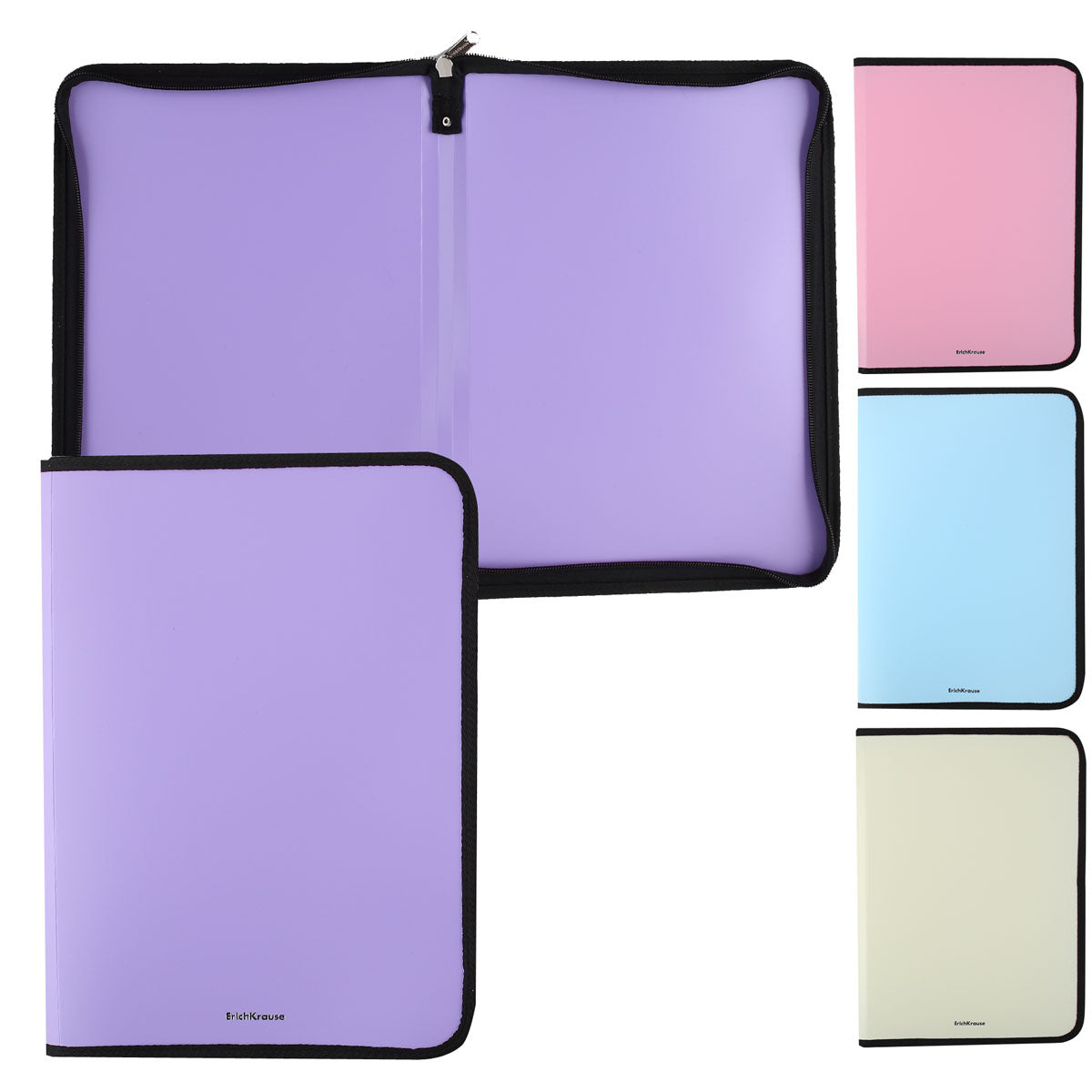 Zipp Folder A4 Pastel Colour