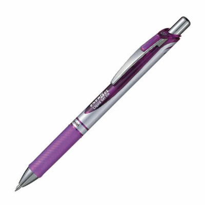 Pentel Energel 0.7Mm Retractable Liquid Gel Roller Pen - Purple Ink