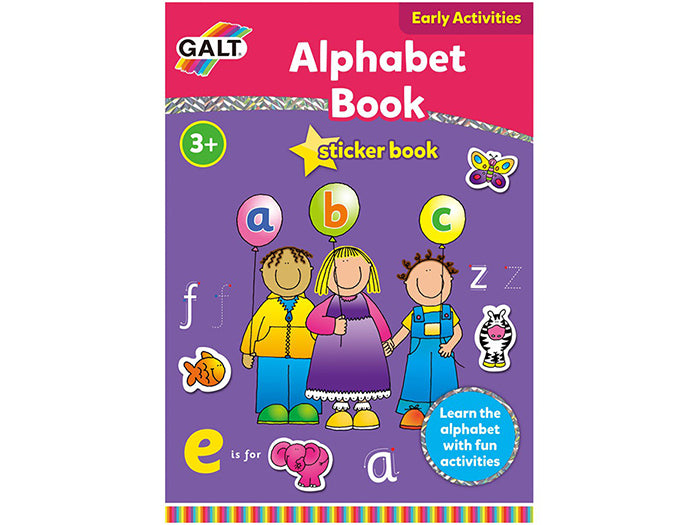 Alphabet Book Sticker Book Learn The Alphabet With Fun Activities 3+