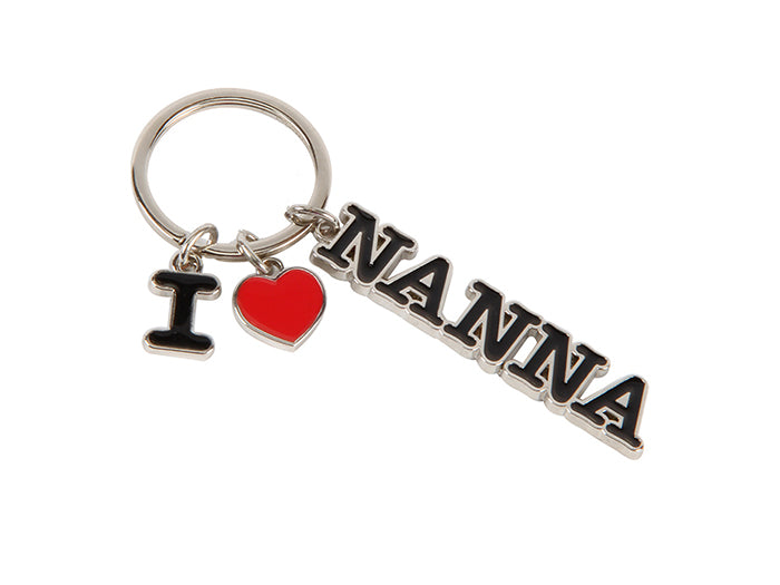 I Love Nanna Keyring