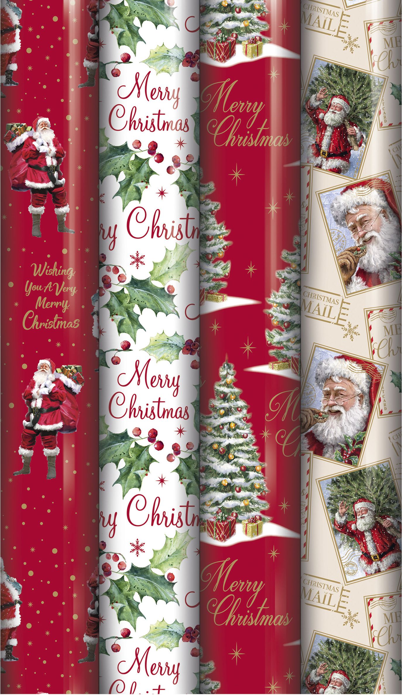 Christmas Rapping 1 Roll X5Mtrs