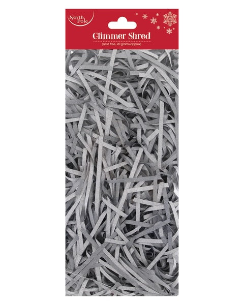 Glimmer Shredded Silver Paper 20 Gr