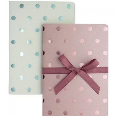 Shimmer Blush/Aqua A6 Notebook Set Of 2