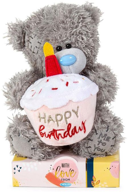 Me To You Bear Happy Birthday 7" With Cupcake