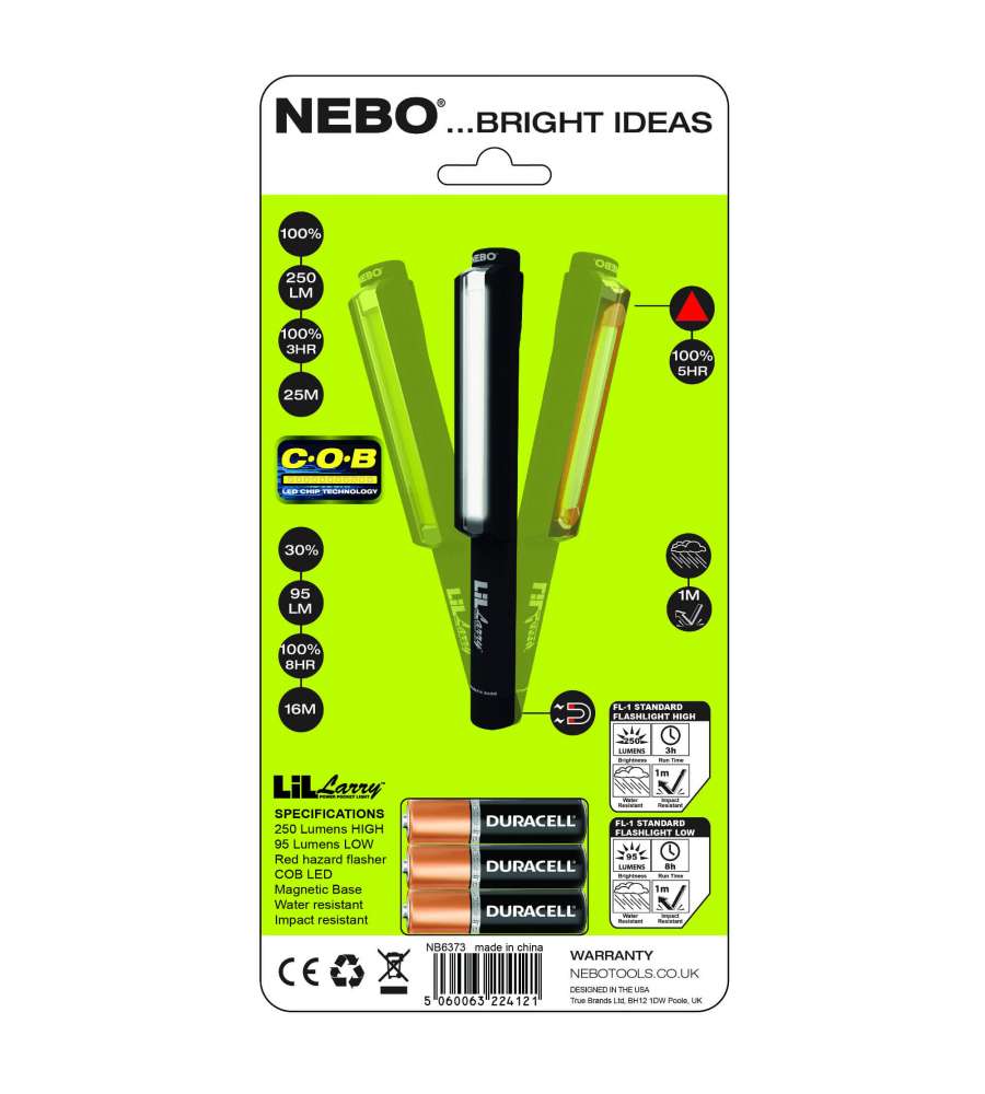 Mini Work Torch With Magnetic Base 250 Lumens