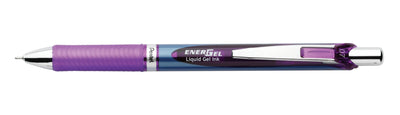 Pentel Energel 0.7Mm Retractable Liquid Gel Roller Pen - Purple Ink