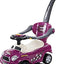 Ride-On Pink Car With Handle 