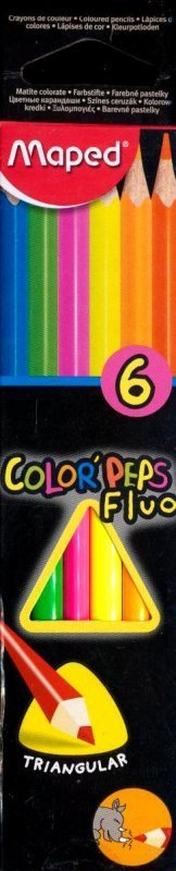 Maped Color Peps Colored Pencils - Fluorescent Colors X6