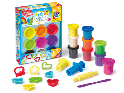 Maped Creative Dough X9 Pots X12 Accessories