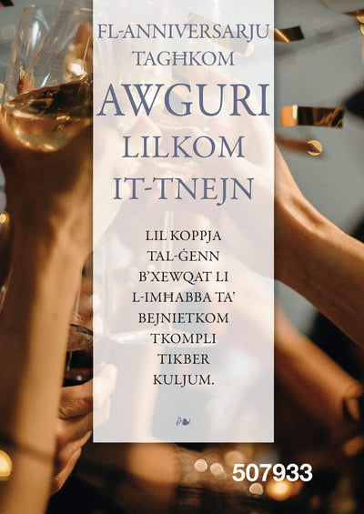 Fl-Anniversarju Tagħkom