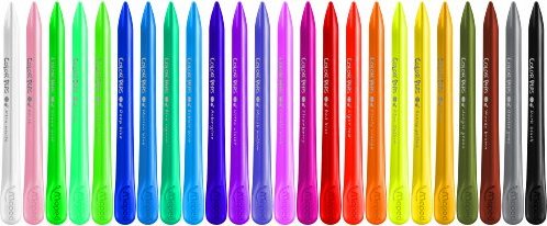 Plastic Crayons X24 Colour Peps Plasticlean