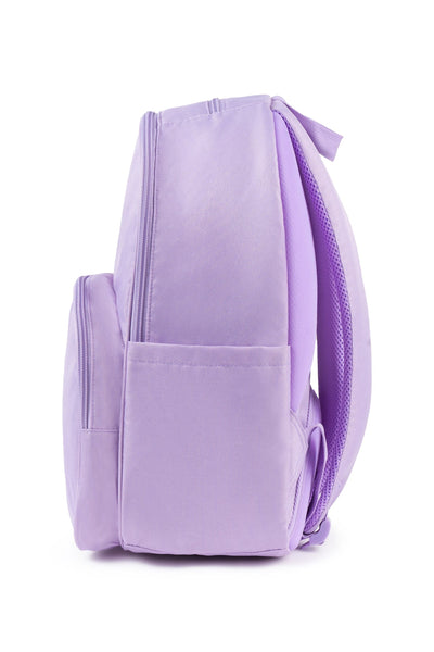 Lavander Campus Backpack 1 Large Compartment Fit A4