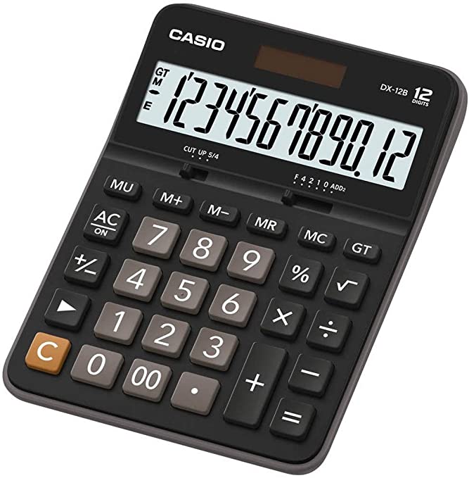 Casio Dx-12B 12 Digit Two Way Power
