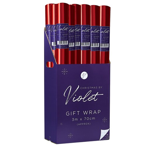 Red Gift Wrap 1 Roll 3Mtr X .70Cm